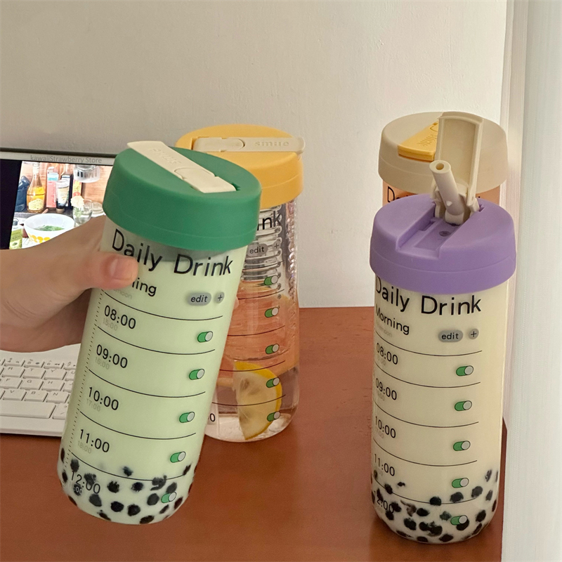Coffee Tea Equipment - Bouteille d'Eau en Verre avec Marqueur