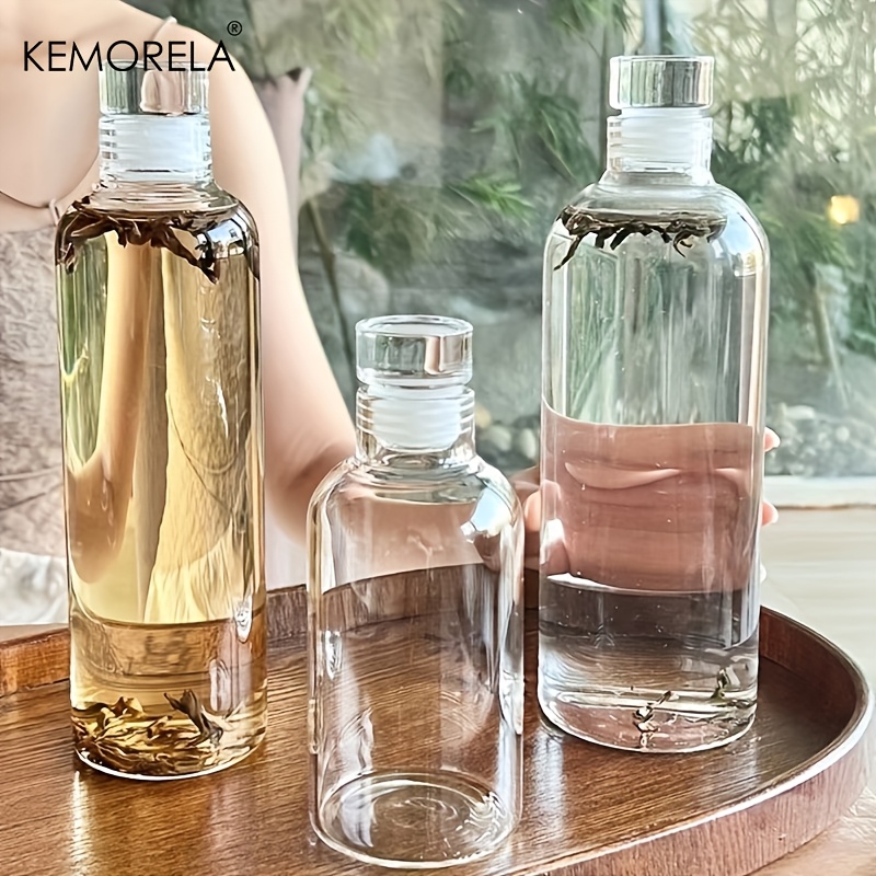 Coffee Tea Equipment - Bouteille d'eau transparente en verre, 300/500/750ml,
