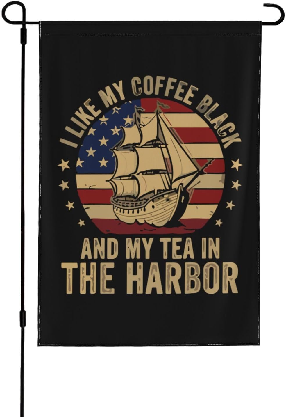 Coffee Tea Like - Drapeau de jardin fantaisie « J'aime