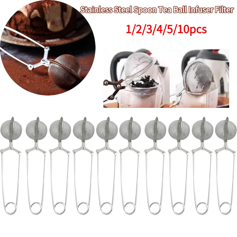 Tea Strainer Mesh - Cuillère en acier inoxydable, infuseur de