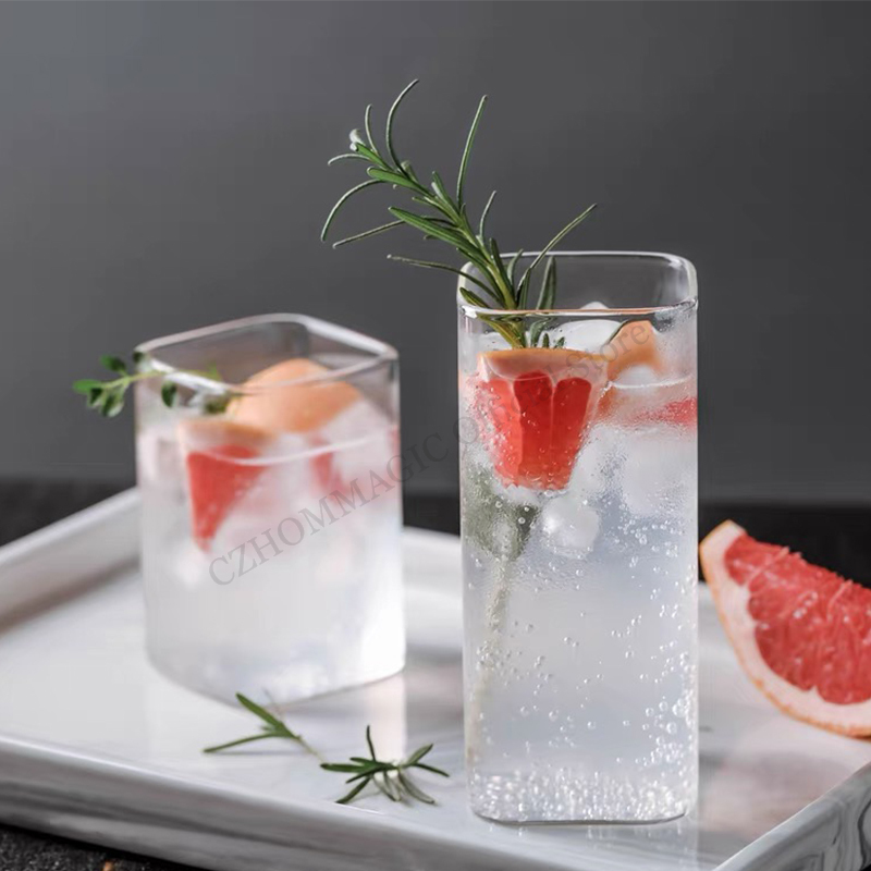 Tasse en verre carrée transpar - Water Tea And Coffee avis et prix