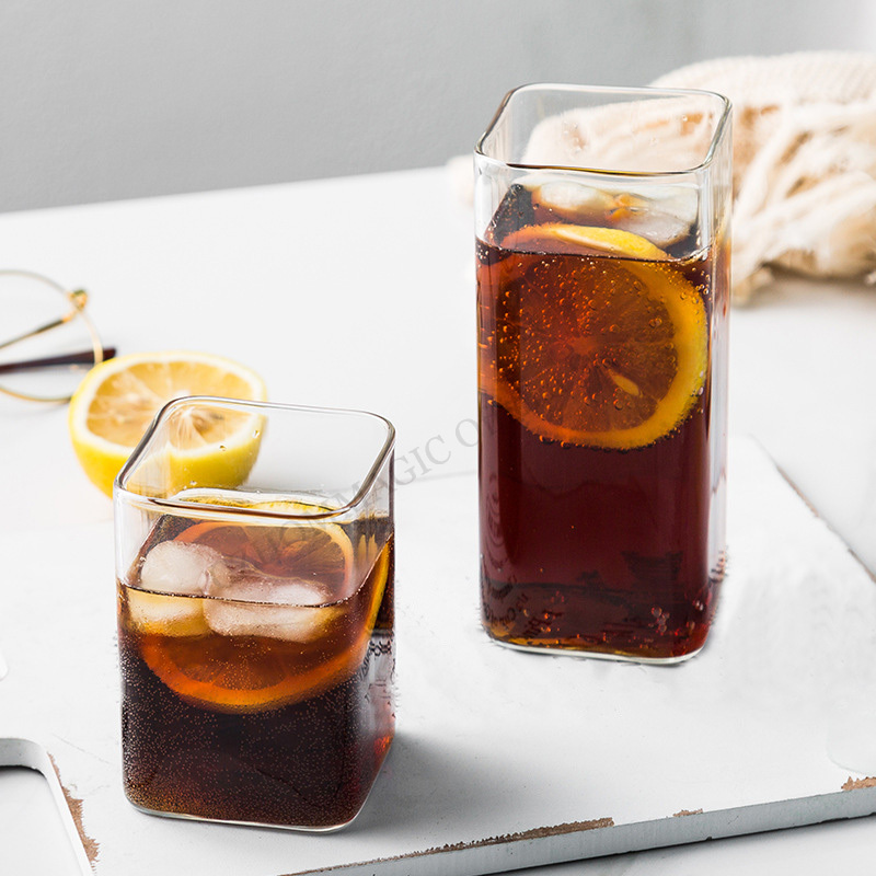 Tasse en verre carrée transpar - Water Tea And Coffee avis et prix