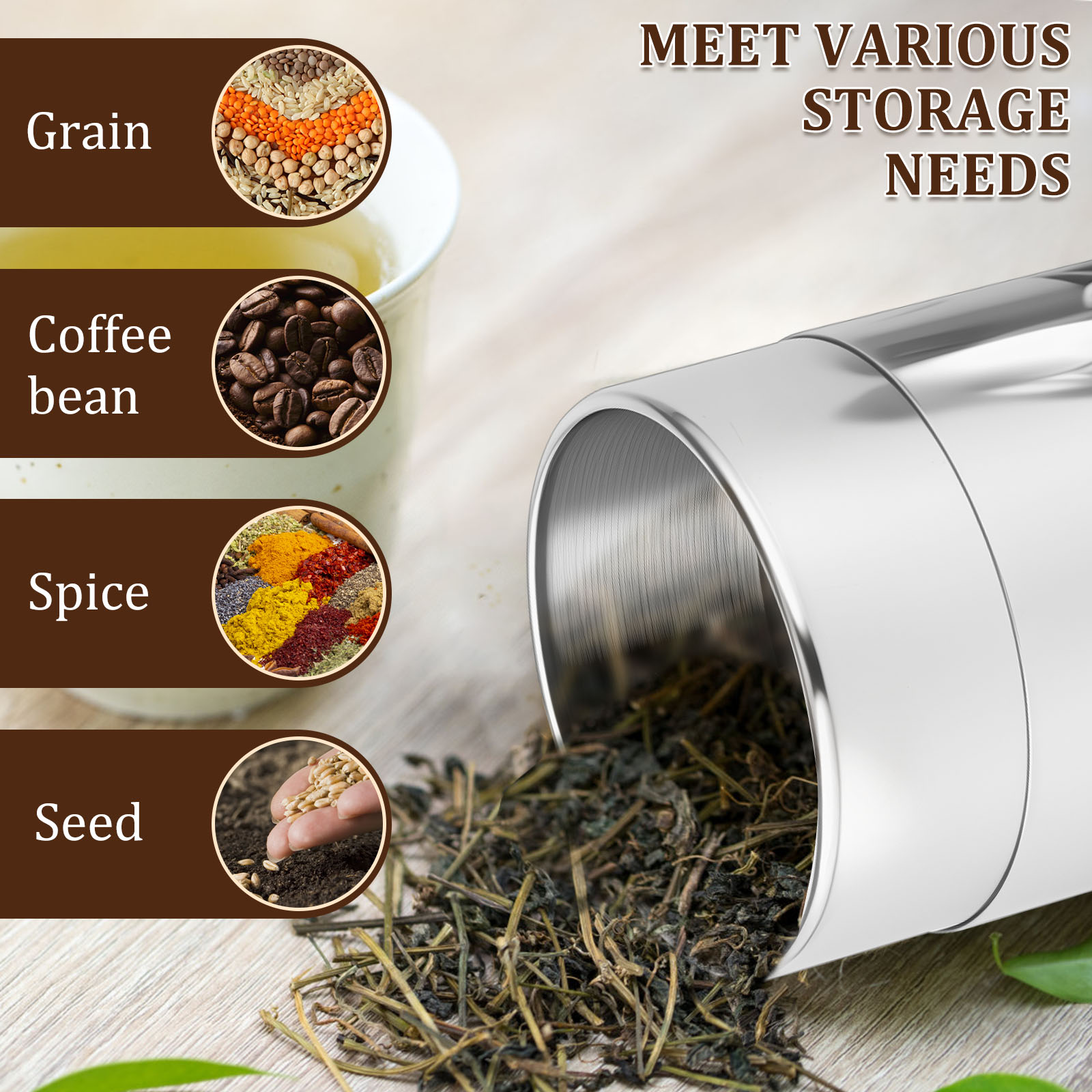 Boîtes à feuilles de thé en ac - Coffee Tea Leaf avis et prix